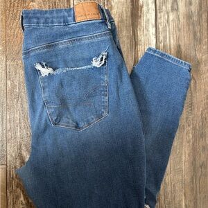 American Eagle Outfitters Light Blue Stretch Denim Shorts